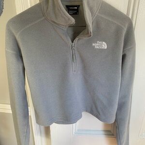 The North Face Gray Quarter-Zip Fleece